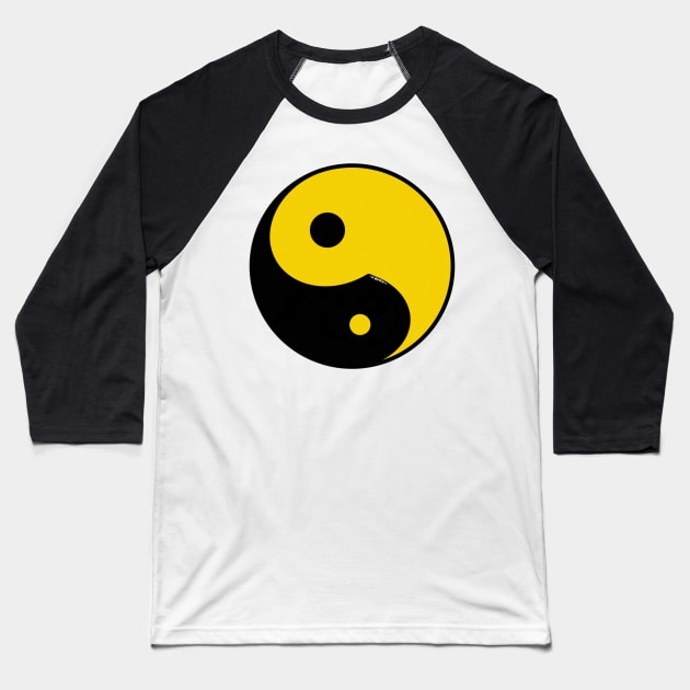 Yin Yang #4 Baseball T-Shirt by Wolfgon Designs